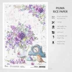 A4 Decoupage Rice Paper Everyday Is A Fresh Start - A4 Rice Paper Sparrow Hill Ciao Bella Collection