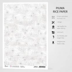Spring Outline - A4 Rice Paper Sparrow Hill Ciao Bella Collection