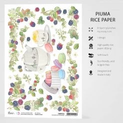 Tea Break With Macarones - A4 Rice Paper Sparrow Hill Ciao Bella Collection