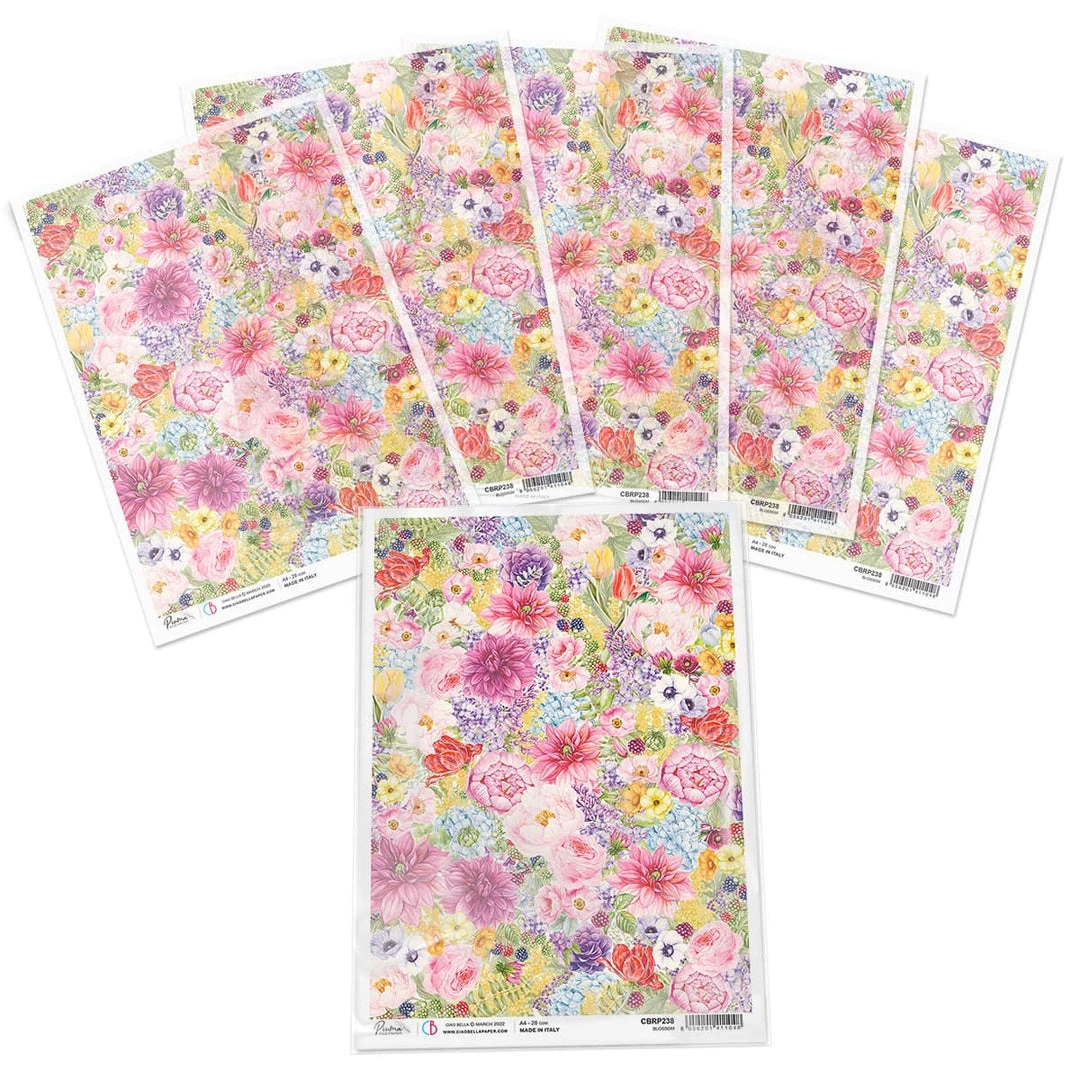 A4 Decoupage Rice Paper Blossom - A4 Rice Paper Sparrow Hill Ciao Bella Collection 5 A4 Decoupage Rice Paper Blossom - A4 Rice Paper Sparrow Hill Ciao Bella Collection