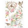 Dog Rose Time - A4 Rice Paper Sparrow Hill Ciao Bella Collection 1 Dog Rose Time - A4 Rice Paper Sparrow Hill Ciao Bella Collection