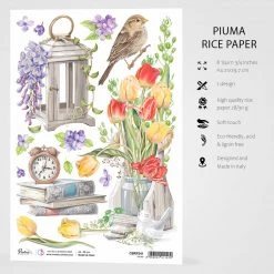 Tulips - A4 Rice Paper Sparrow Hill Ciao Bella Collection