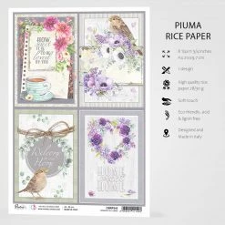 A4 Decoupage Rice Paper Sparrow Hill Cards - A4 Rice Paper Sparrow Hill Ciao Bella Collection