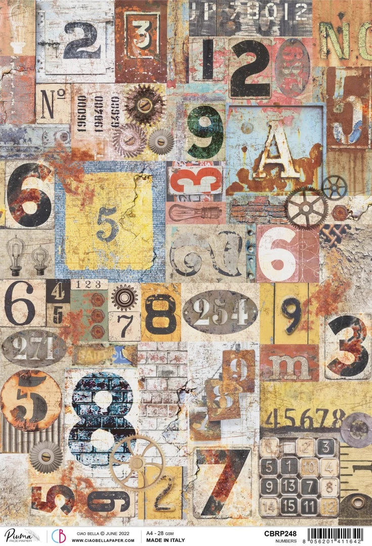 Newly Added Products! Numbers A4 Rice Paper Engine Of The Future Collection By Ciao Bella 3 Newly Added Products! Numbers A4 Rice Paper Engine Of The Future Collection By Ciao Bella