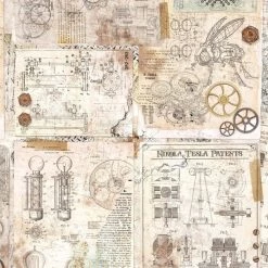 Tesla Table A4 Rice Paper Engine Of The Future Collection By Ciao Bella Newly Added Products!