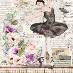 Perfection A4 Rice Paper Cygne Noir Collection By Ciao Bella