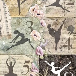 Newly Added Products! Les Pas De Dance A4 Rice Paper Cygne Noir Collection By Ciao Bella