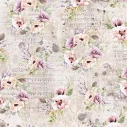 Flower Dance A4 Rice Paper Cygne Noir Collection By Ciao Bella Newly Added Products!