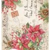 Wholesale PRE-ORDER Christmas Postcard A4 Ciao Bella Rice Paper Christmas Vibes Ciao Bella Collection