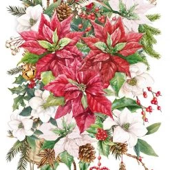 PRE-ORDER Poinsettia - A4 Ciao Bella Rice Paper Christmas Vibes Ciao Bella Collection Wholesale