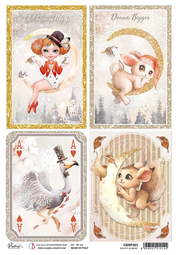 PRE-ORDER Believe In Magic - A4 Ciao Bella Rice Paper Dreamland Ciao Bella Collection Wholesale 3 PRE-ORDER Believe In Magic - A4 Ciao Bella Rice Paper Dreamland Ciao Bella Collection Wholesale