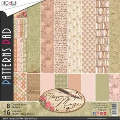 Papercraft & Scrapbooking The Muse Patterns Pad 12x12 8/Pkg By Ciao Bella