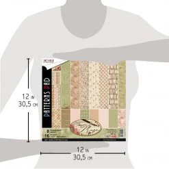 Papercraft & Scrapbooking The Muse Patterns Pad 12x12 8/Pkg By Ciao Bella