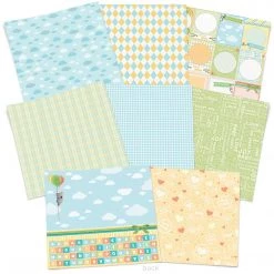 My First Year Patterns Pad 12x12 8/Pkg By Ciao Bella Papercraft & Scrapbooking