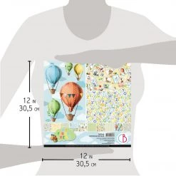 My First Year Patterns Pad 12x12 8/Pkg By Ciao Bella Papercraft & Scrapbooking