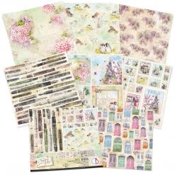 Papercraft & Scrapbooking Notre Vie Patterns Pad 12x12 8/Pkg By Ciao Bella