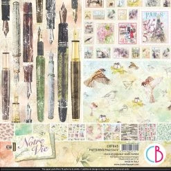 Papercraft & Scrapbooking Notre Vie Patterns Pad 12x12 8/Pkg By Ciao Bella