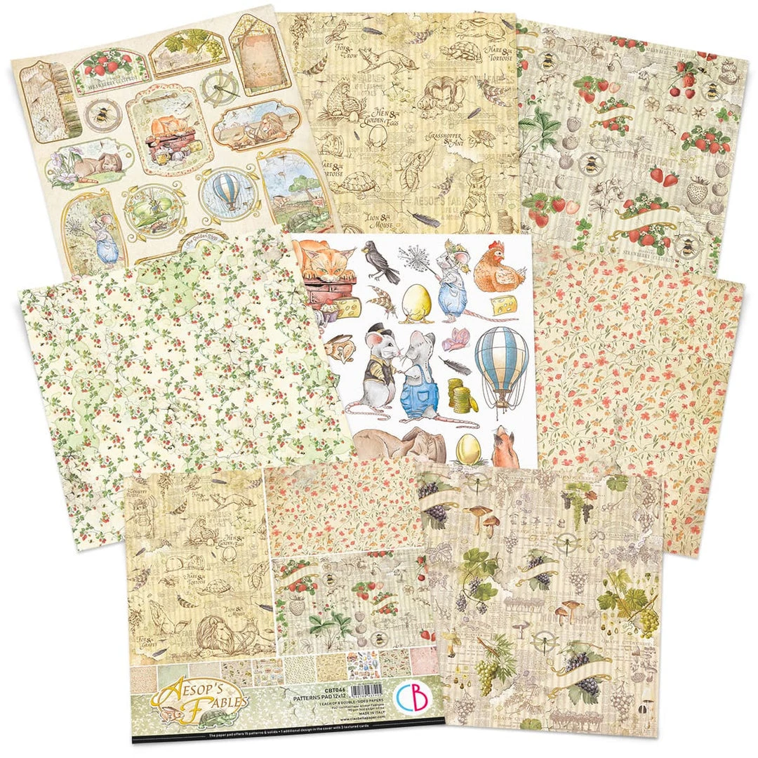 Aesop's Fables Patterns Pad 12x12 8/Pkg By Ciao Bella Papercraft & Scrapbooking 4 Aesop's Fables Patterns Pad 12x12 8/Pkg By Ciao Bella Papercraft & Scrapbooking