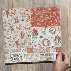 Memories Of A Snowy Day Patterns Pad 12x12 8/Pkg By Ciao Bella Winter / Christmas