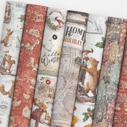 Memories Of A Snowy Day Patterns Pad 12x12 8/Pkg By Ciao Bella Winter / Christmas