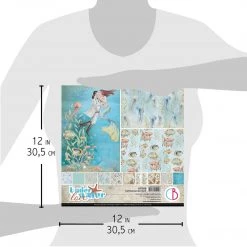 Underwater Love Patterns Pad 12x12 8/Pkg By Ciao Bella Papercraft & Scrapbooking