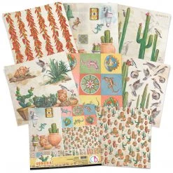 Papercraft & Scrapbooking Sonora Patterns Pad 12x12 8/Pkg By Ciao Bella