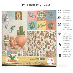 Papercraft & Scrapbooking Sonora Patterns Pad 12x12 8/Pkg By Ciao Bella 13 Papercraft & Scrapbooking Sonora Patterns Pad 12x12 8/Pkg By Ciao Bella