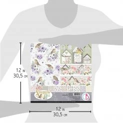 Papercraft & Scrapbooking Sparrow Hill Patterns Pad 12x12 8/Pkg By Ciao Bella