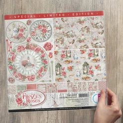 Frozen Roses Limited Edition Patters Pad 12x12 8/Pkg By Ciao Bella Winter / Christmas