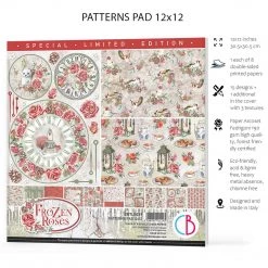 Frozen Roses Limited Edition Patters Pad 12x12 8/Pkg By Ciao Bella Winter / Christmas