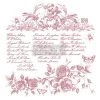 Prima Re-Design Floral Script Stamp Redesign Decor Clear-Cling Stamp