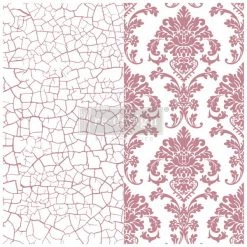 Prima Re-Design Imperial Crackle Stamp Redesign Decor Clear-Cling Stamp