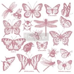 Prima Re-Design Decor Clear-Cling Stamps Monarch Collection Butterfly Stamp Redesign Decor Clear-Cling Stamp