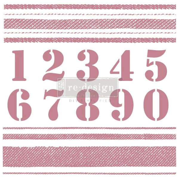 Prima Re-Design Stripes Number Stamp Redesign Decor Clear-Cling Stamp Decor Clear-Cling Stamps 3 Prima Re-Design Stripes Number Stamp Redesign Decor Clear-Cling Stamp Decor Clear-Cling Stamps