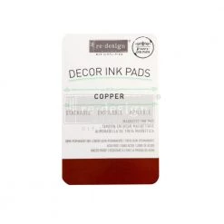 Prima Re-Design Copper Decor Ink Pad Redesign With Prima Decor Clear-Cling Stamps
