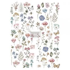 Prima Re-Design Delicate Fleur Transfer Redesign With Prima – 22″ X 30″