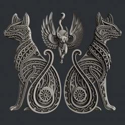 All Paint Products Egyptian Cats Silicone Mold By Zuri