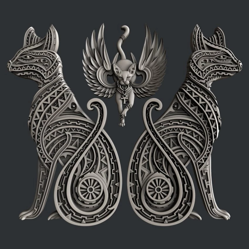 All Paint Products Egyptian Cats Silicone Mold By Zuri 3 All Paint Products Egyptian Cats Silicone Mold By Zuri