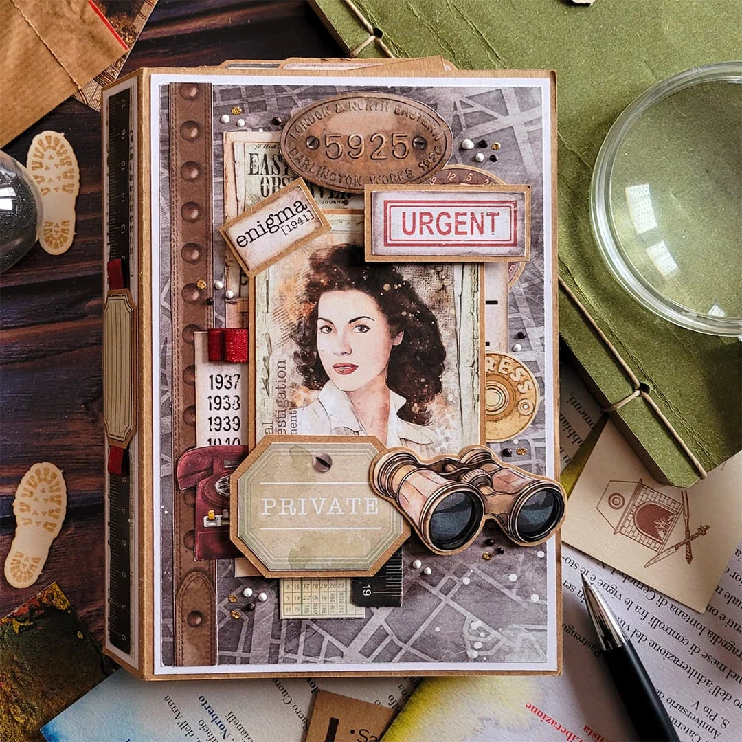 Enigma Paper Pad 8x8 12/Pkg By Ciao Bella Papercraft & Scrapbooking 10 Enigma Paper Pad 8x8 12/Pkg By Ciao Bella Papercraft & Scrapbooking