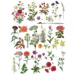 Prima Re-Design FLORAL COLLECTION - REDESIGN DECOR TRANSFERS – DESIGN SIZE 24″ X 34″, CUT INTO 3 SHEETS