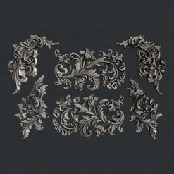 All Paint Products Wholesale Flourishes Set 2 Silicone Mold By Zuri