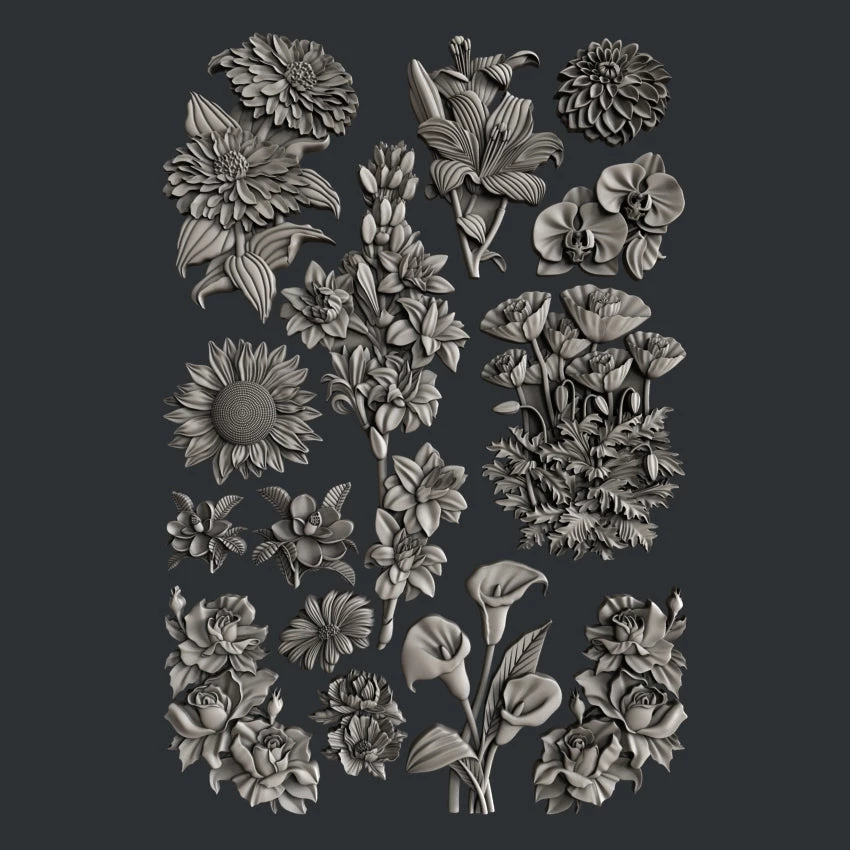 All Paint Products Flower Festival Silicone Mold By Zuri 3 All Paint Products Flower Festival Silicone Mold By Zuri