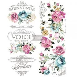 Prima Re-Design Fuchsia Sunset Transfer Redesign With Prima Decor Transfers