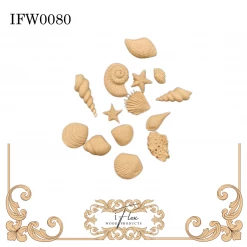 IFlex Wood Products Sea Shell Applique IFW 0080