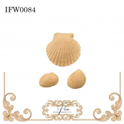 IFlex Wood Products Sea Shell Mouldings IFW 0084 Nautical