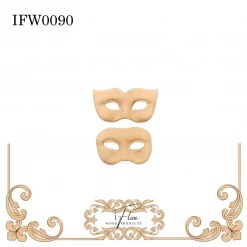 IFlex Wood Products Masks Pair Of Face Mask Mouldings IFW 0090