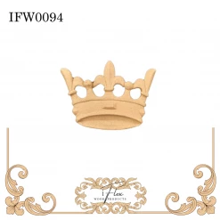 IFlex Wood Products Kings Crown Heat Bendable Wood You Bend Pliable Embellishment - IFW 0094