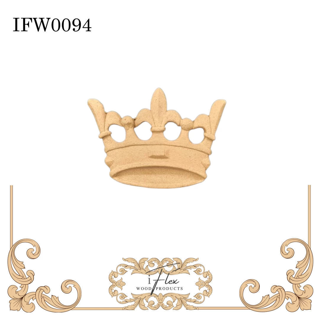 IFlex Wood Products Kings Crown Heat Bendable Wood You Bend Pliable Embellishment - IFW 0094 3 IFlex Wood Products Kings Crown Heat Bendable Wood You Bend Pliable Embellishment - IFW 0094
