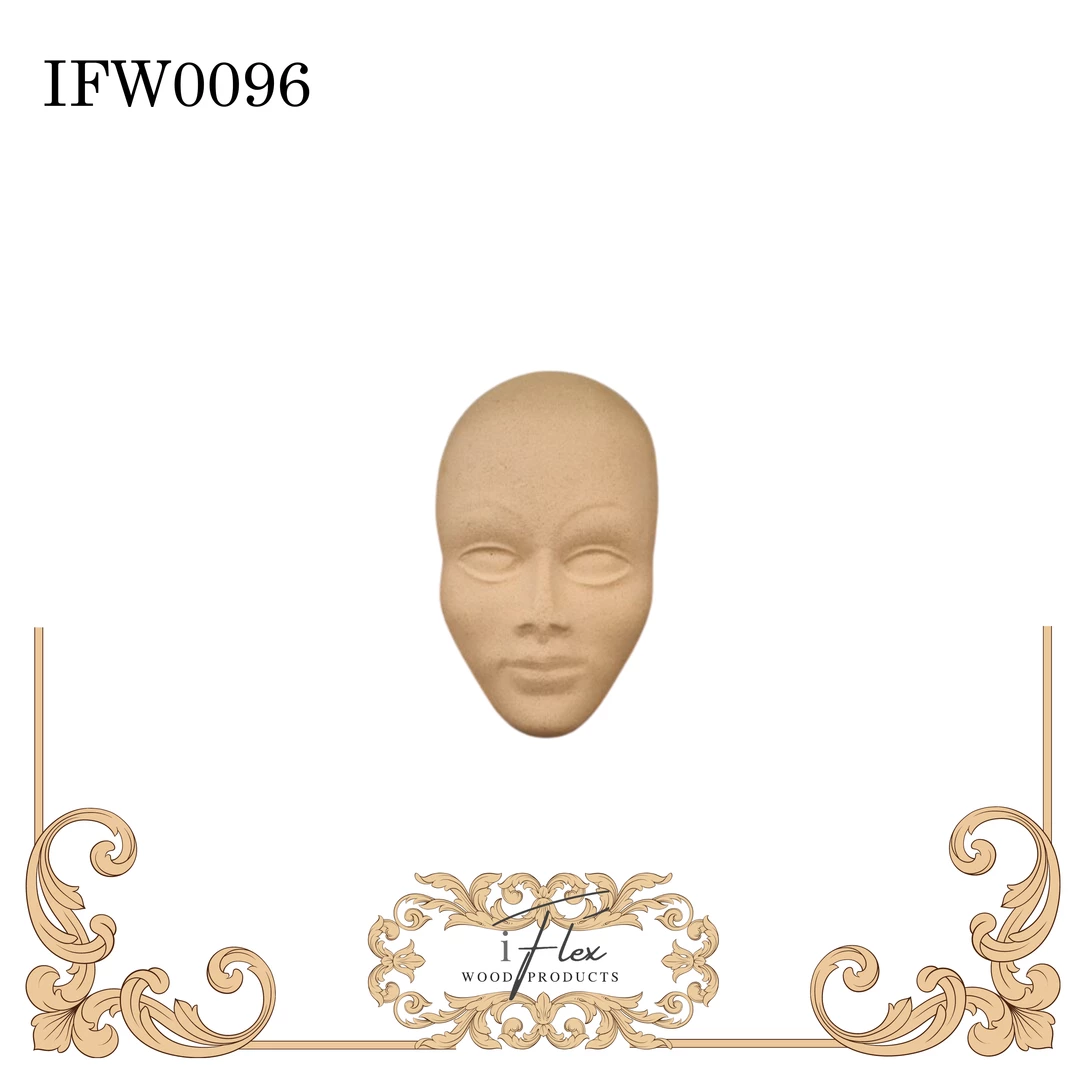 IFlex Wood Products Face Applique IFW 0096 Masks 3 IFlex Wood Products Face Applique IFW 0096 Masks