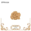 IFlex Wood Products Rose Floral Embellishment - IFW 0326